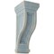 Ekena Millwork 6 1/2"W x 6 1/2"D x 14"H Traditional Recessed Wood Vintage Decor Corbel, Driftwood Blue CORWD06X06X14TRBU - alternate 1